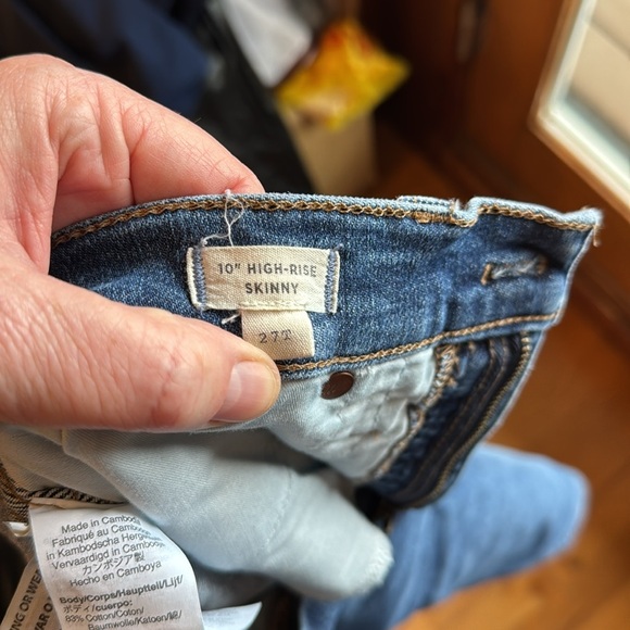 Madewell women’s 10” high-rise skinny jeans a size 27T - Picture 5 of 7